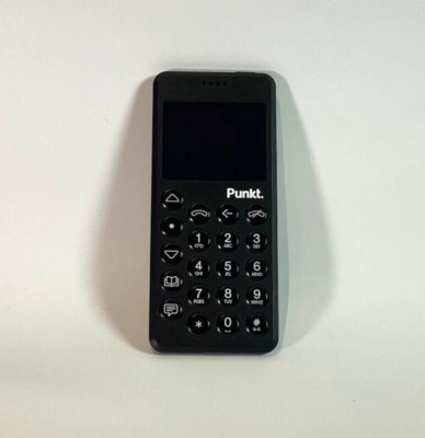 Punkt MP02 Mobile Phone Black SIM Free Used Good Condition 11.6