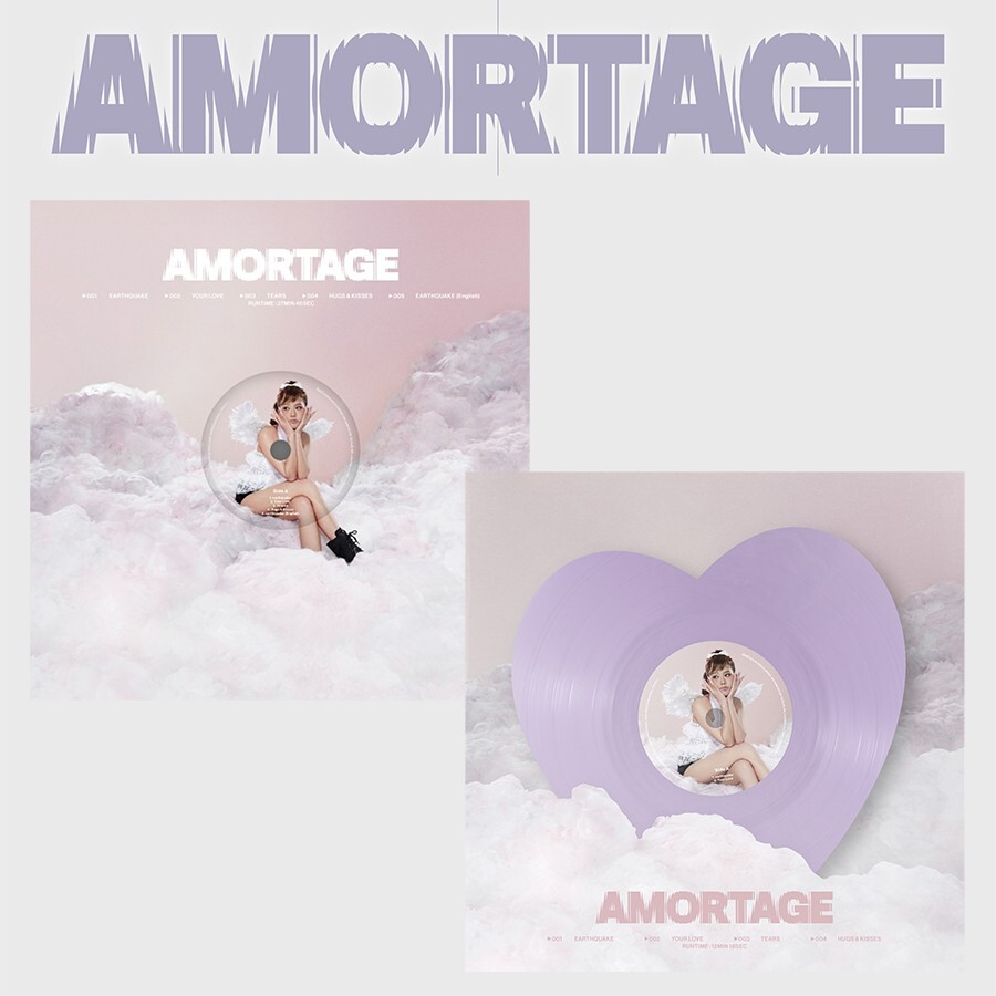 BLACKPINK JISOO AMORTAGE Mini Album VINYL Ver/LP+Sticker+Photo