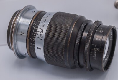 1938 - Leitz Leica Elmar 9cm 90mm F4 LTM Rangefinder Mount Prime