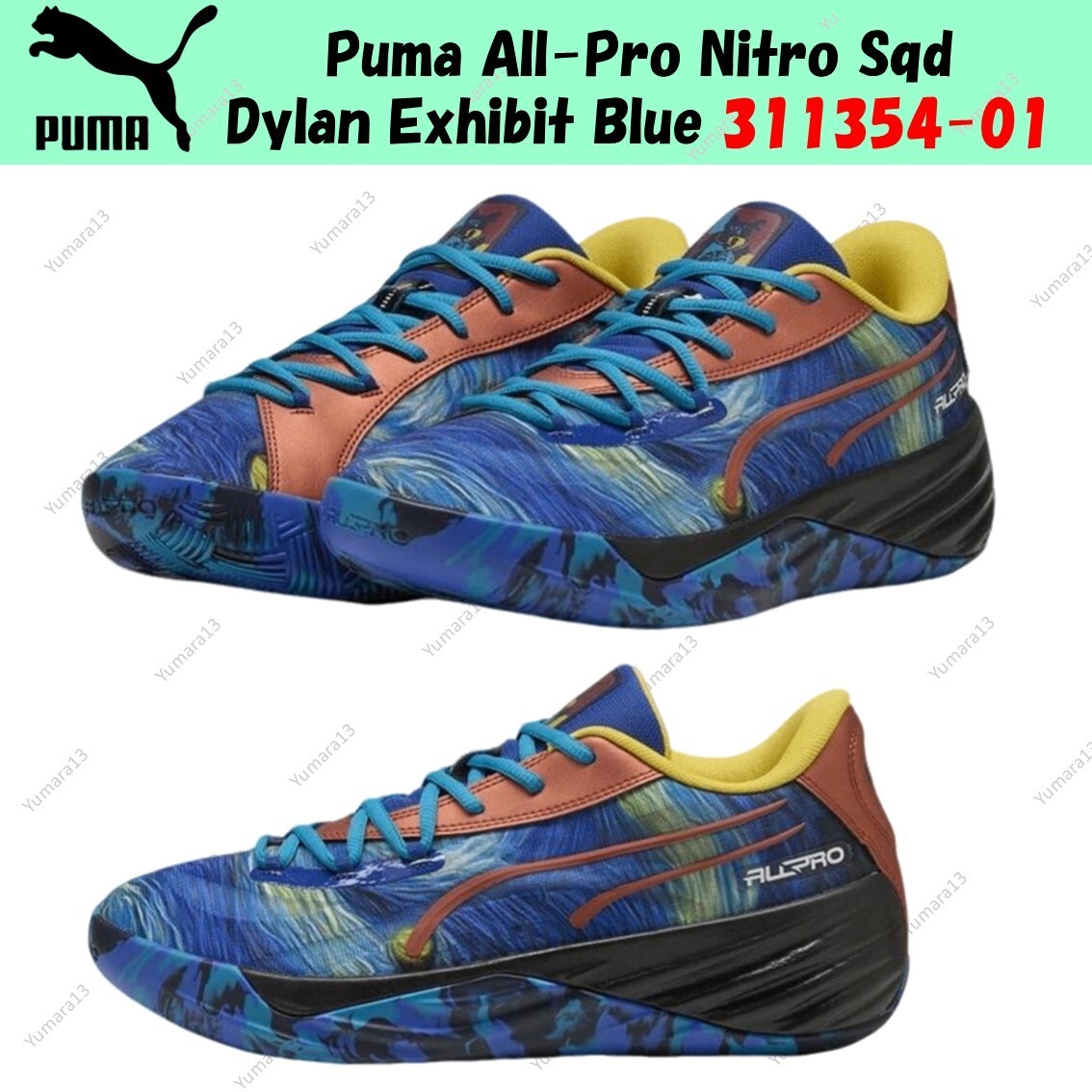 Puma All-Pro Nitro Sqd Dylan Exhibit Blue 311354-01 Men's Size | eBay