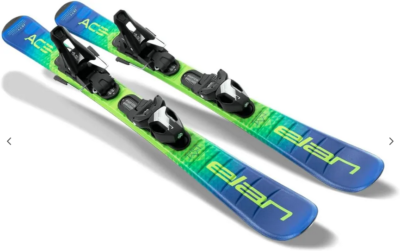 NEW ELAN 110cm Kids jr skis Jett Ace uflex + EL 4.5 GW size