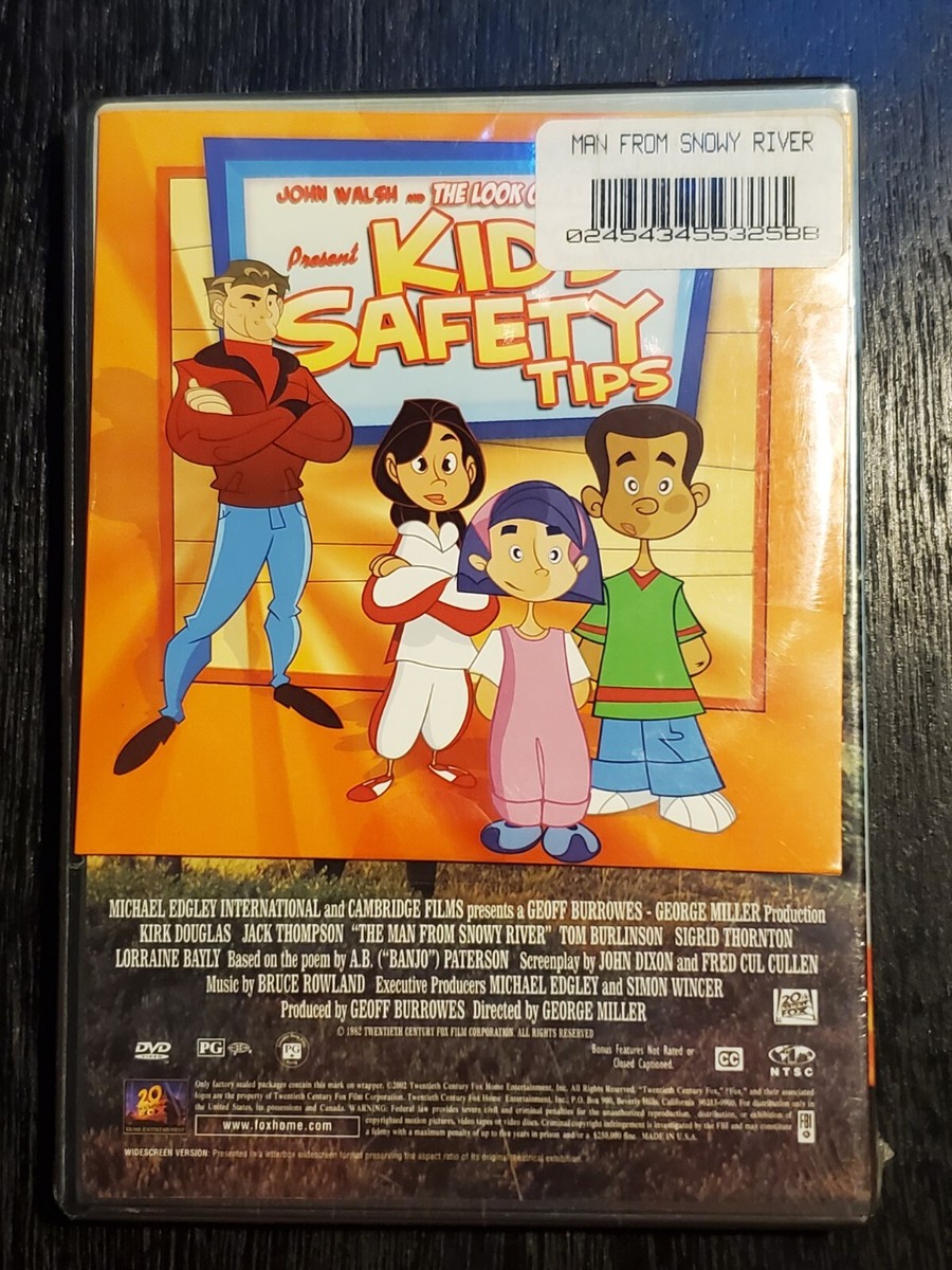 The Man From Snowy River (DVD, 1982) Rare Bonus Kids Safety Disc