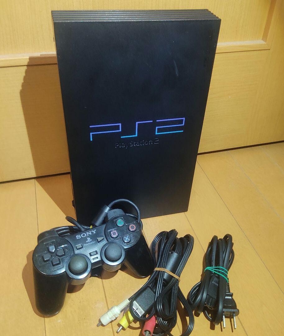 Sony PlayStation2 PS2 SCPH-35000 Black Game Console Box Japanese