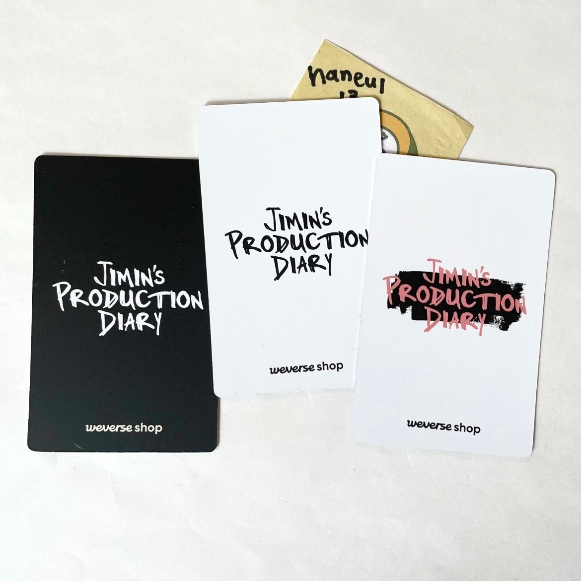 BTS Jimin's Production Diary Early Bird official Photocard Weverse