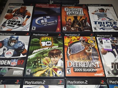 Lot of 12 ORIGINAL sony ps2 ACTION GAMES kids variety complete