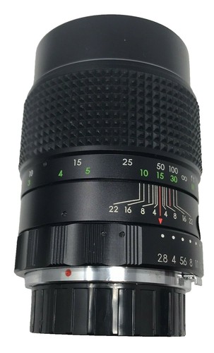 Vintage Minolta Leather Lens Case for 135mm f/2.8 MD MC Telephoto