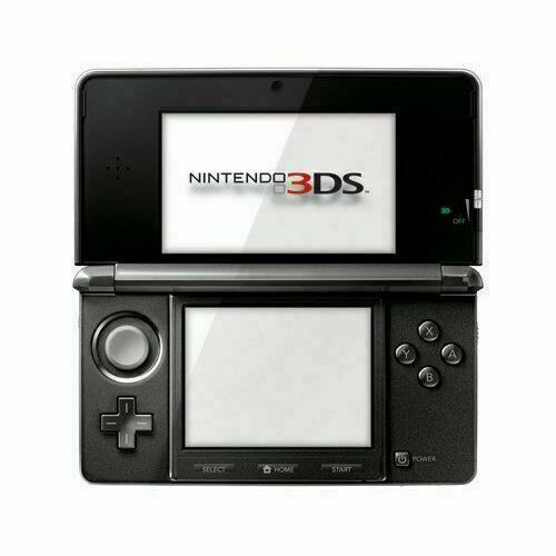 Nintendo 3DS Cosmo Black With Memory Card Console Handheld Very