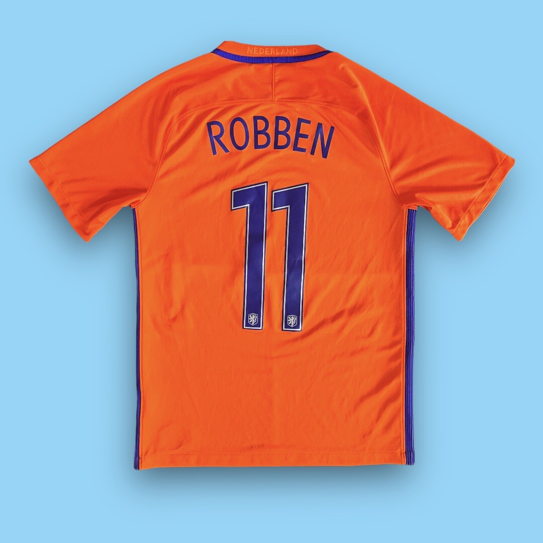 Nike Netherlands Arjen Robben 2016 Home Holland Soccer Jersey SZ