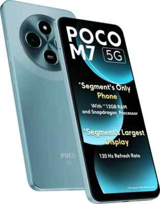 POCO M7 5G (Ocean Blue, 128 GB) (6 GB RAM) | eBay