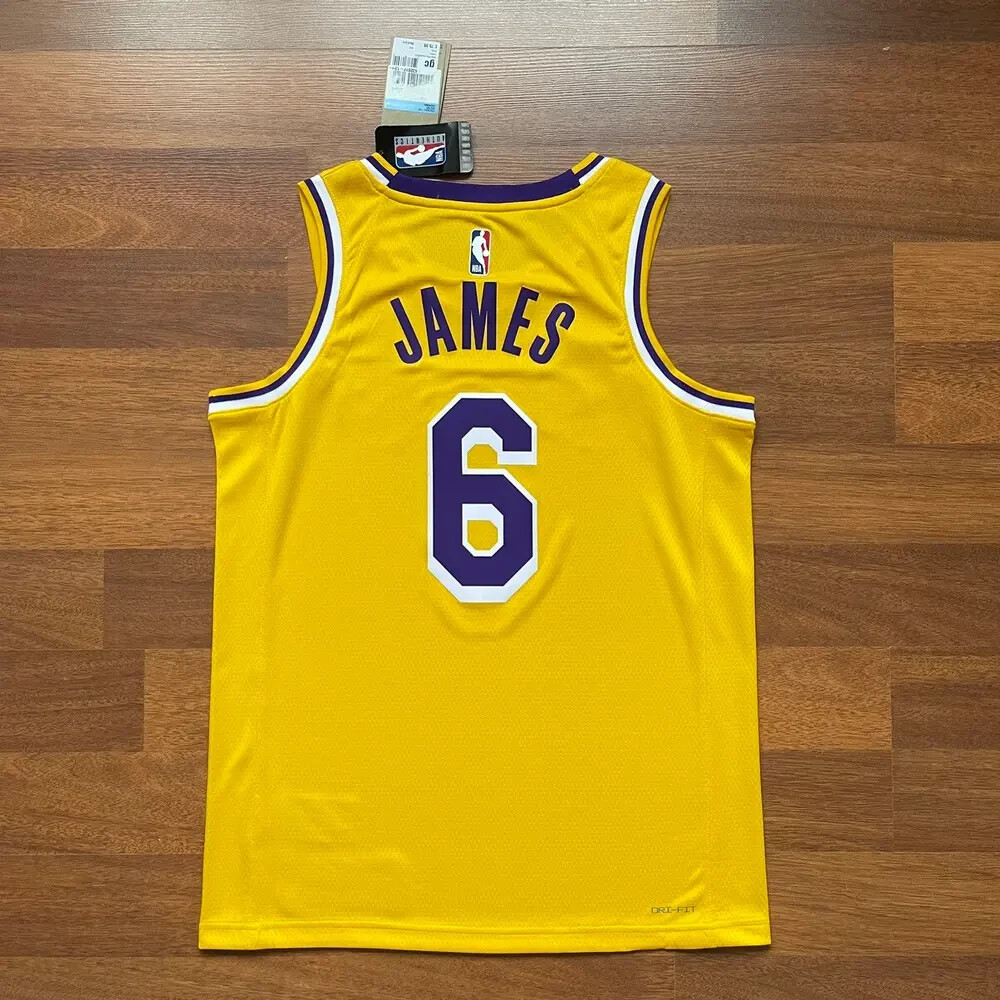 LA LAKERS NIKE #6 LEBRON JAMES SWINGMAN ICON EDITION SIZE 