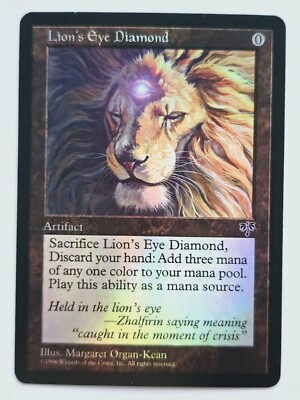Lion's Eye Diamond 01 Foil-Altered Art Custom MTG Artifact | eBay