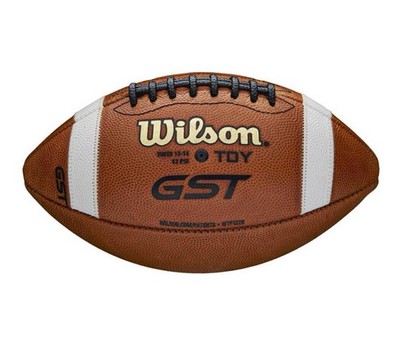 Wilson GST TDY Youth Size Age 12-14 Leather Youth Football Brand