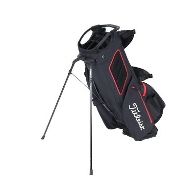 Titleist - Hybrid 5 Golf Bag - Black/Black/Red, 4.6 lbs