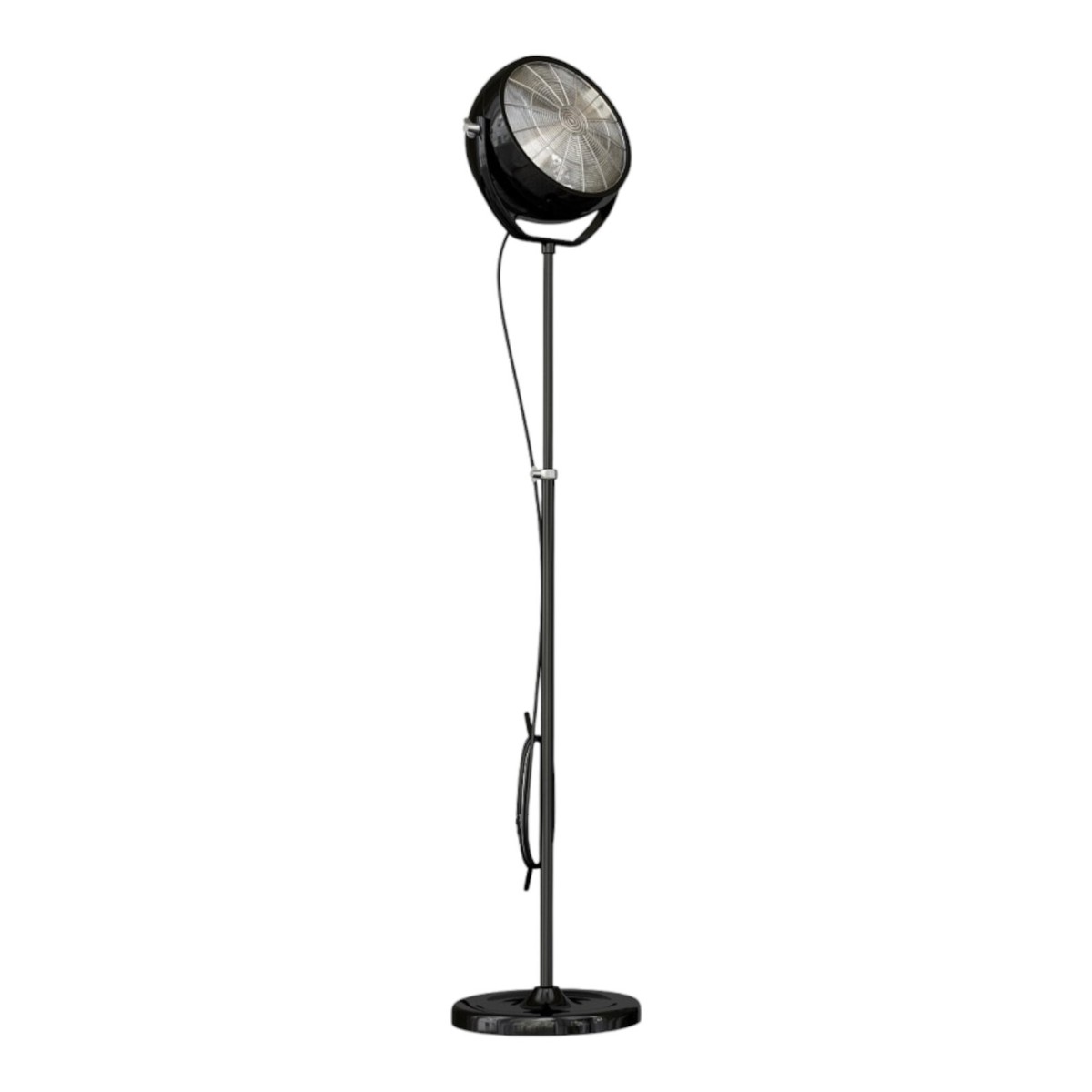 New in Box IKEA SVARTNORA Black Steel Floor lamp with Adjustable