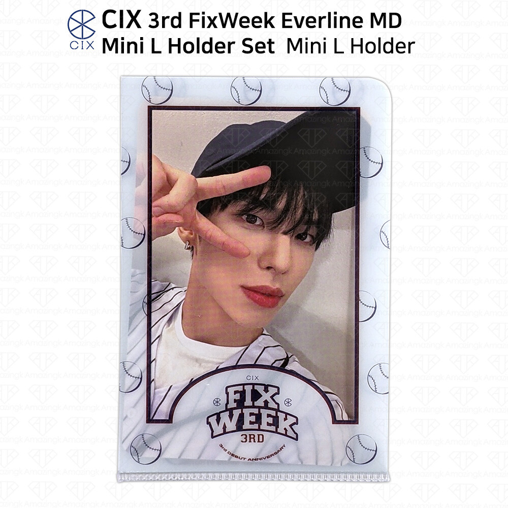 CIX 3rd Fix Week Official MD Mini L Holder Set Photocard Everline