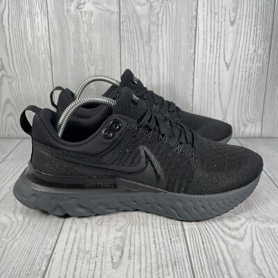 Nike React Inifinity Run Flyknit 2 Men's Size 9 Triple Black