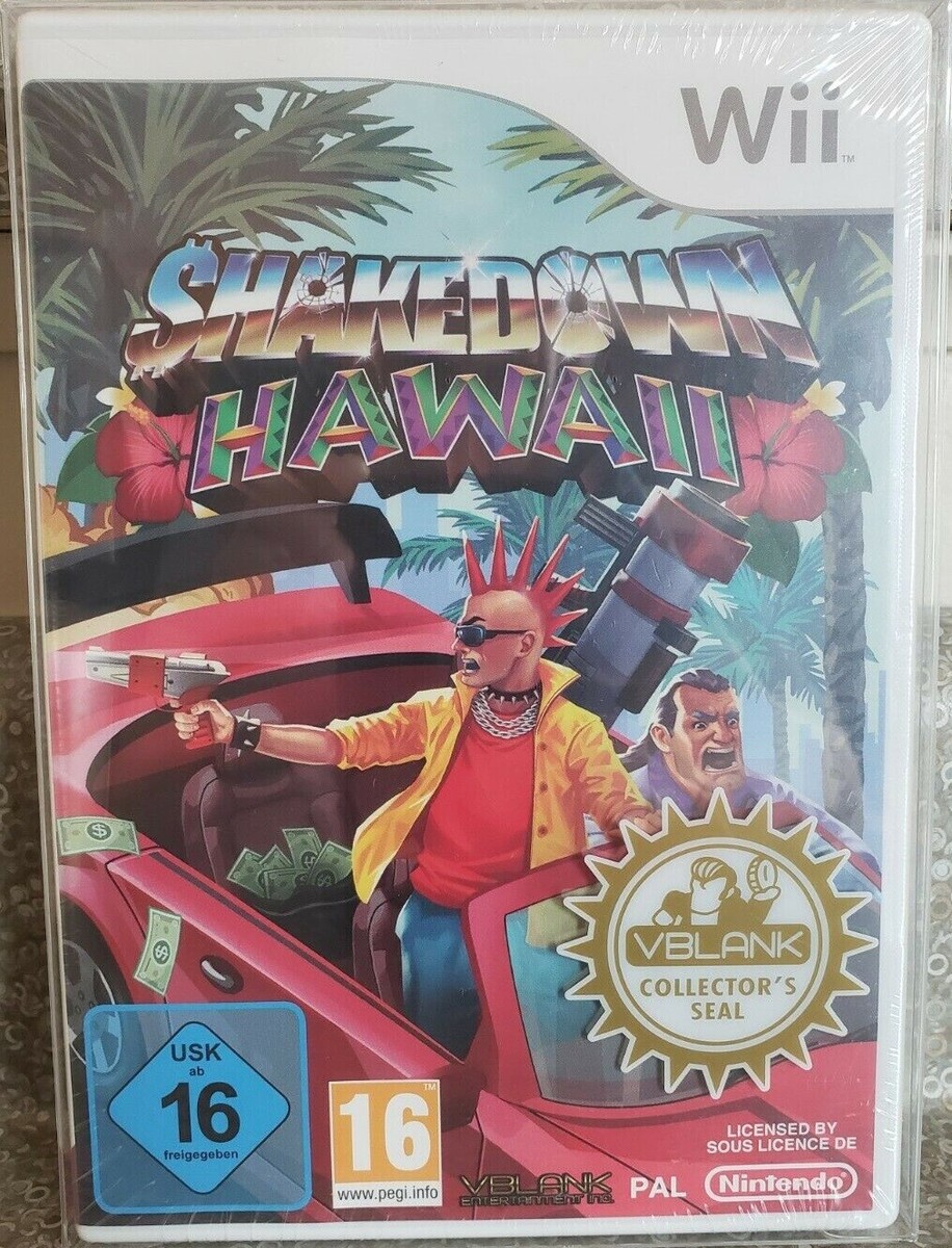 Shakedown Hawaii Wii Nintendo - PAL Import Will not play on North