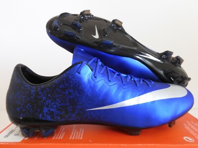 Nike Mercurial Vapor X Cr Fg Deep Royal Blue-Met Silver Sz 12 Rare