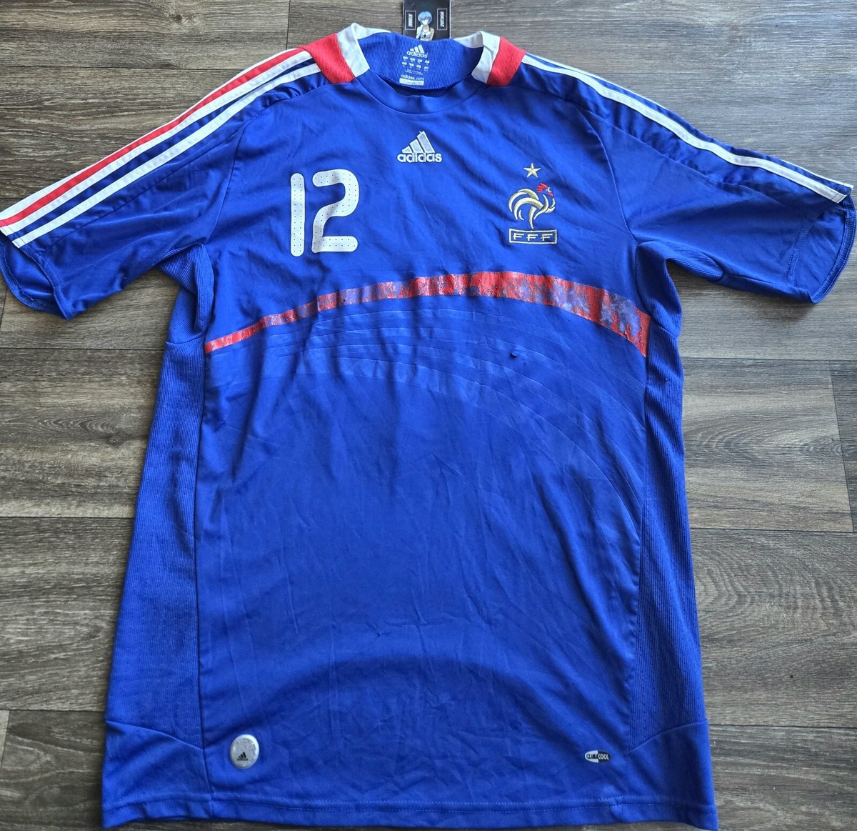 Adidas France Euro 2008 Thierry Henry Football Soccer Jersey Mens