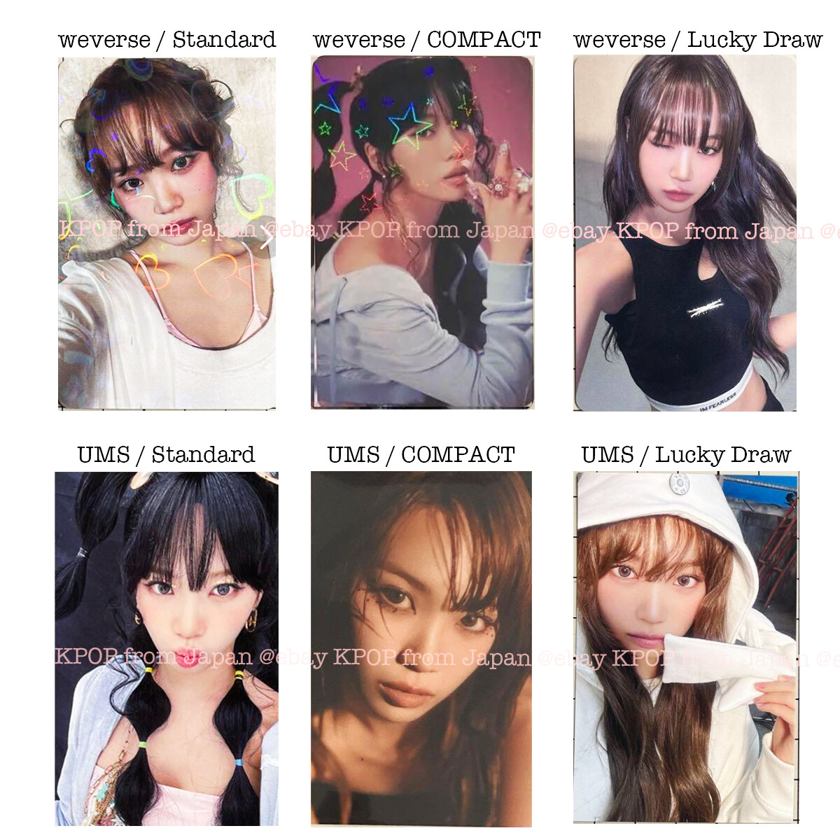 CHAEWON LE SSERAFIM EASY JAPAN Weverse UMS Lucky Draw POB