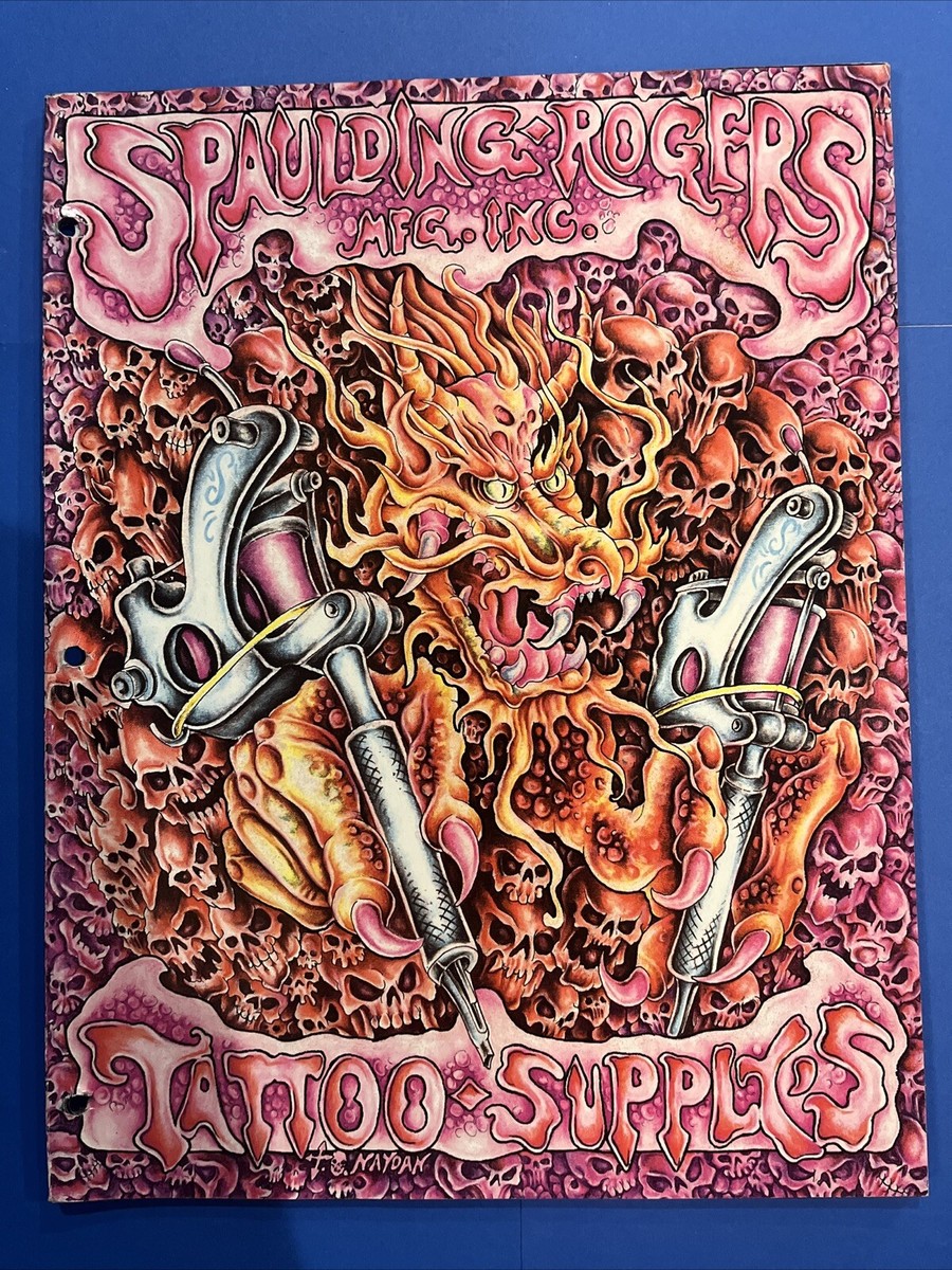 Vintage 1993-1994 Spaulding Rogers Mfg Tattoo Supply Books