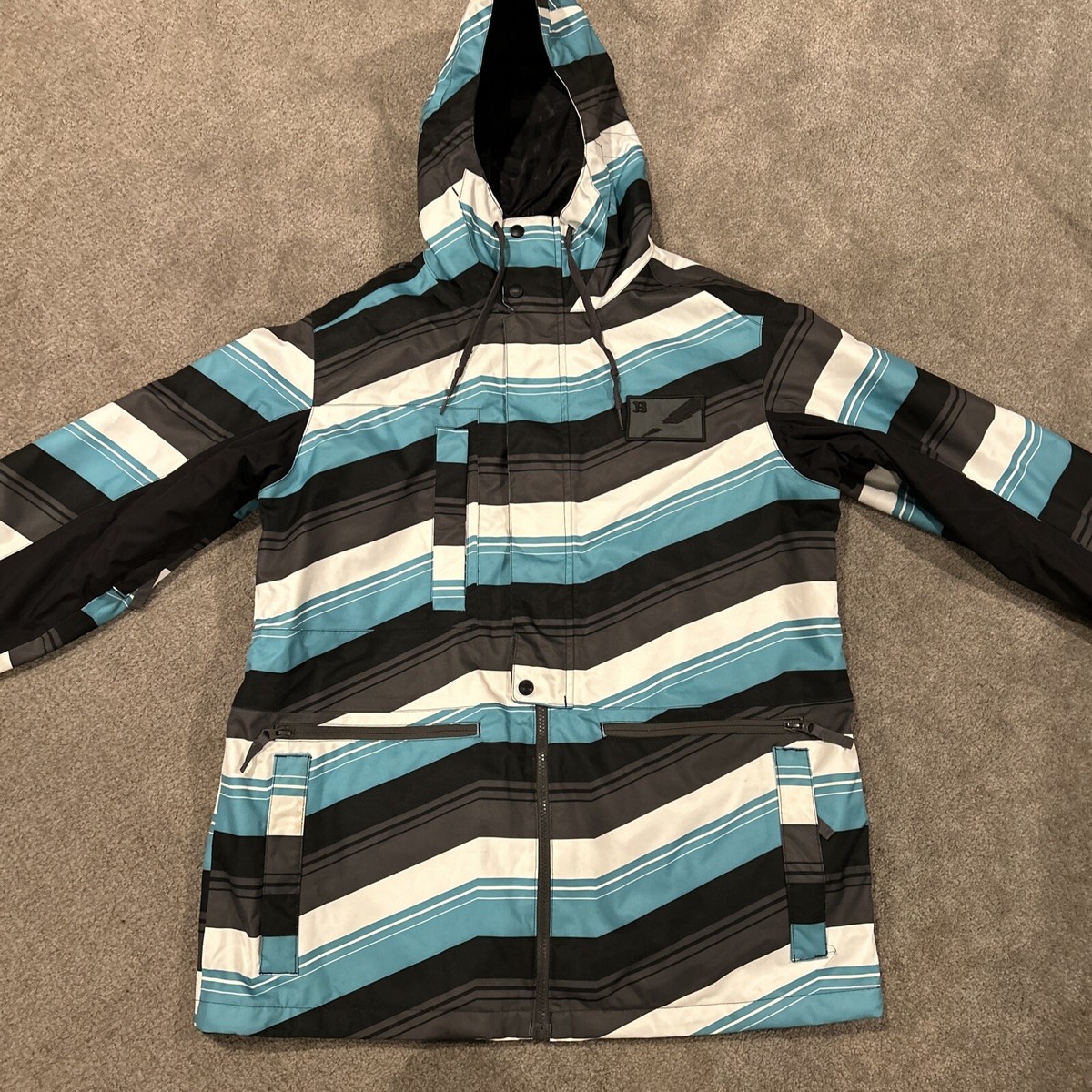 Burton Dryride Restricted Ratched Teal, Black & White Snowboard