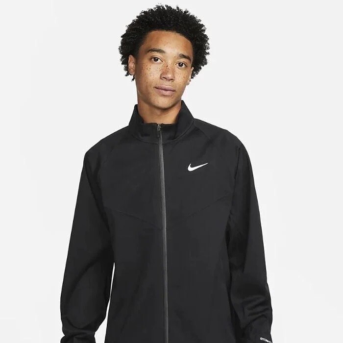 Size XL- Nike Men's Storm-FIT ADV Full-Zip Golf Rain Jacket, BLACK