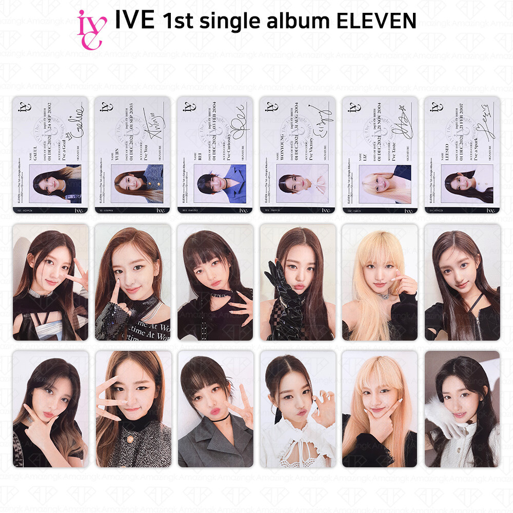 IVE 1st Single Album Eleven Official Photocard Wonyoung Yujin