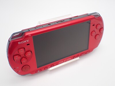 Sony PSP-3000 Red Console 3000 PlayStation Portable w/ Charger +
