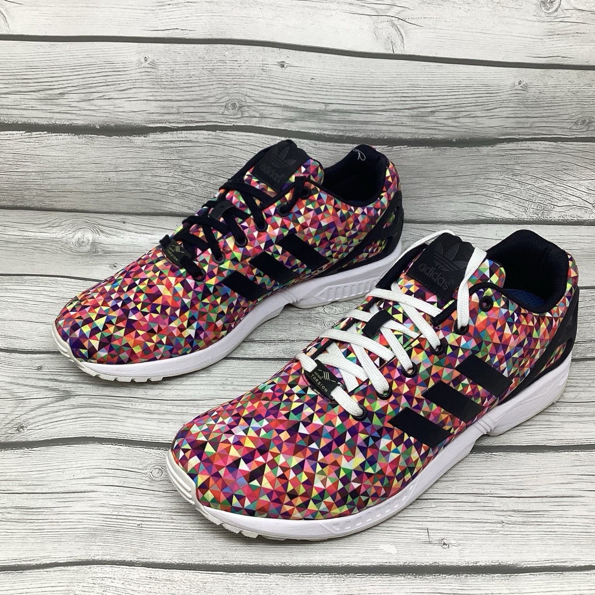 Adidas Torsion ZX Flux MultiColor Prism Running Shoes M19845 Men's