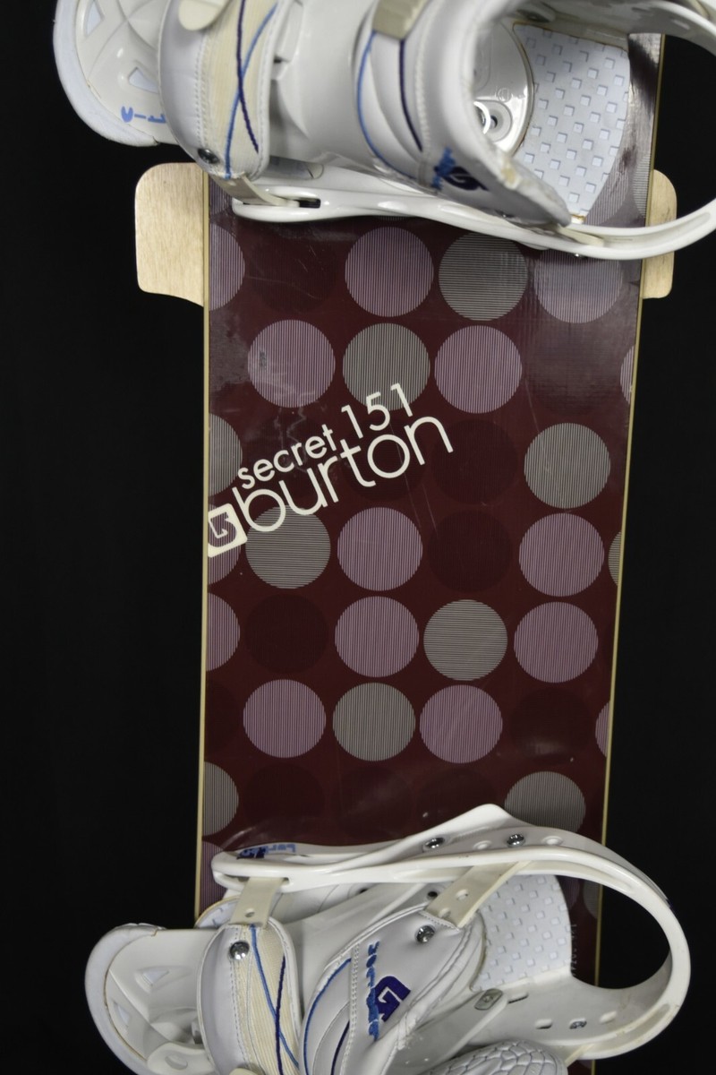 BURTON SECRET SNOWBOARD SIZE 151 CM WITH BURTON LARGE BINDINGS | eBay