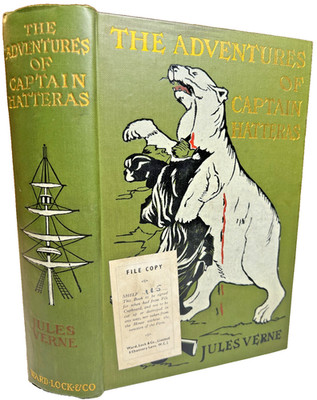 1910 Jules Verne ADVENTURES OF CAPTAIN HATTERAS Ward Lock FILE