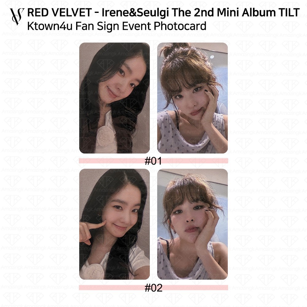 RedVelvet IRENE & SEULGI The 2nd Mini Album TILT Ktown4u Fan Sign