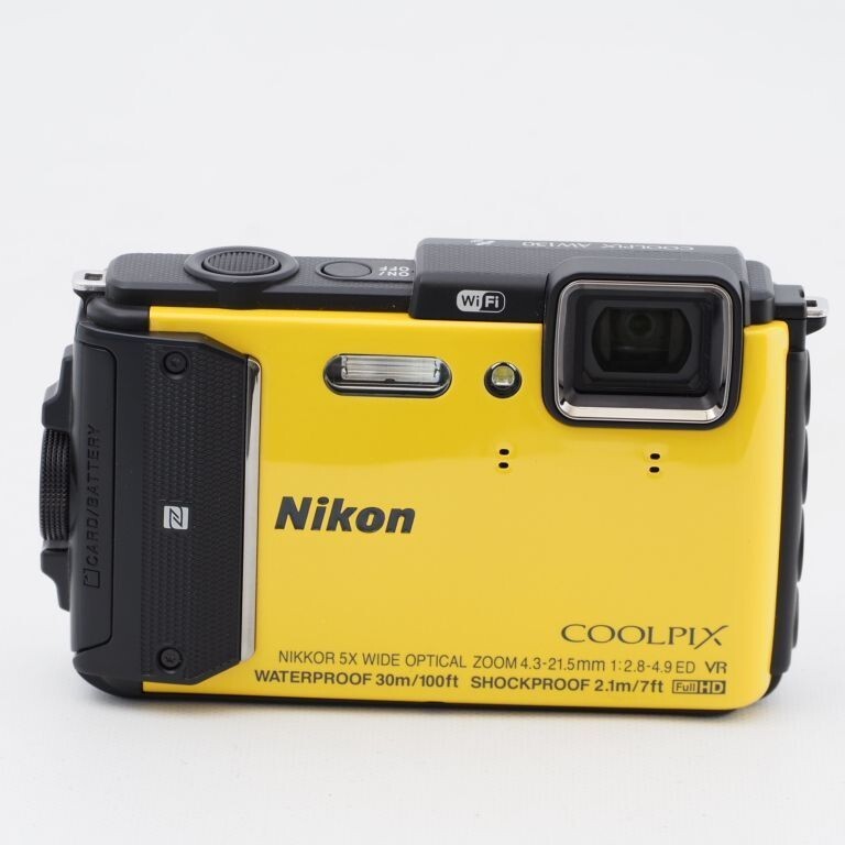 Nikon Digital Camera COOLPIX AW130 Waterproof UHD 4K Yellow | eBay