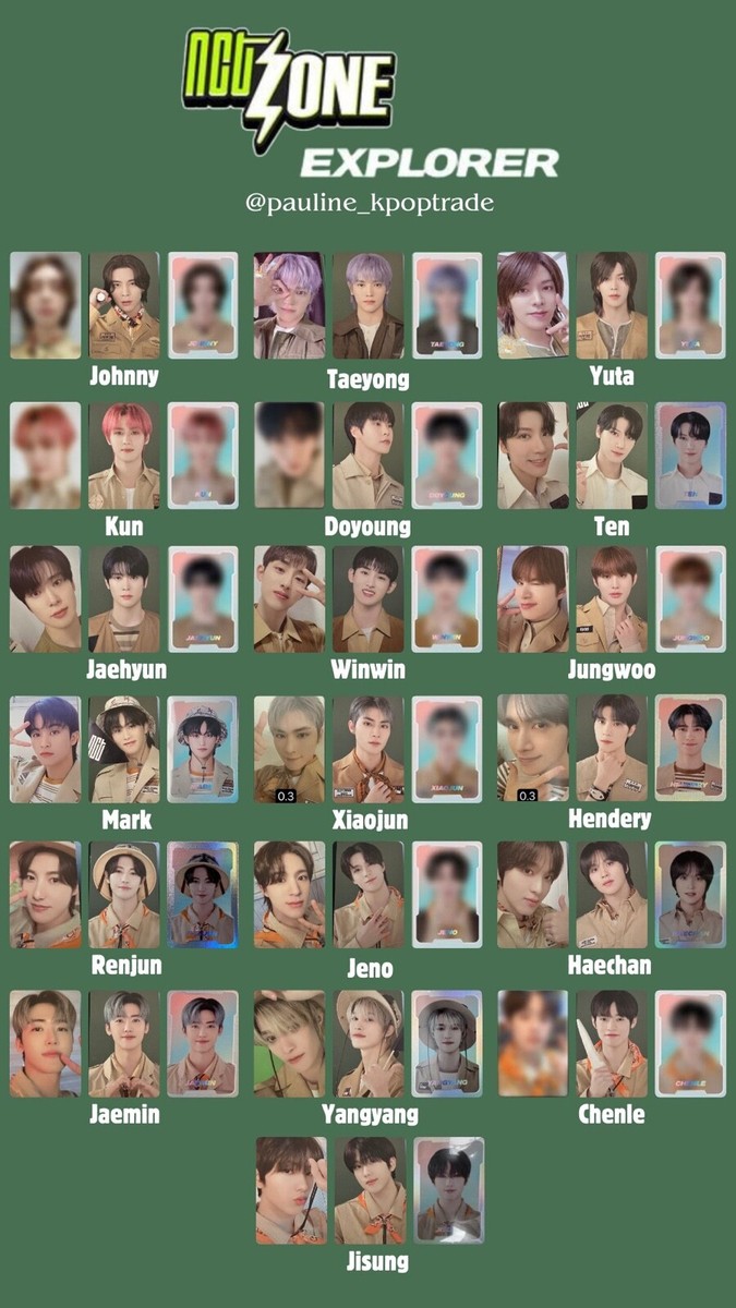 NCT ZONE EXPLORER VER COUPON, SELFIE OFFICIAL NCT DREAM NCT 127