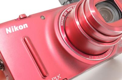 Nikon CoolPix S9500 Color Red 18.1MP Optical 22x Zoom Digital