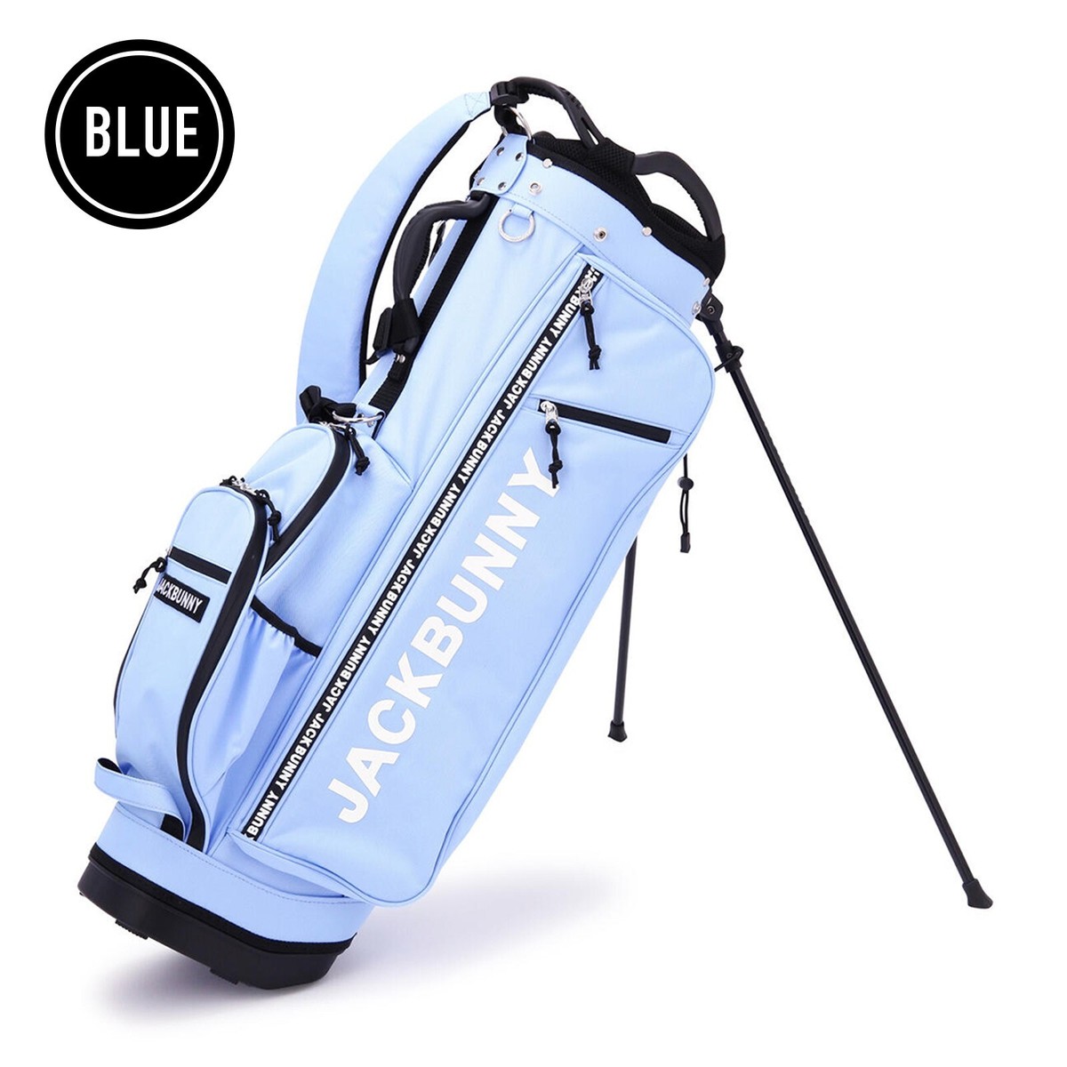 Jack Bunny Stand Type Caddy Bag 46inch Compatible Blue Unisex Golf