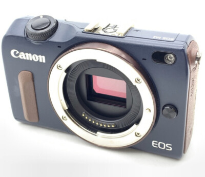 Canon EOS M2 Digital Camera Body Bay Blue Set W. 90ex Flash Made