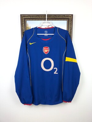 Arsenal Away football shirt 2004 Soccer Nike o2 Jersey Long Sleeve