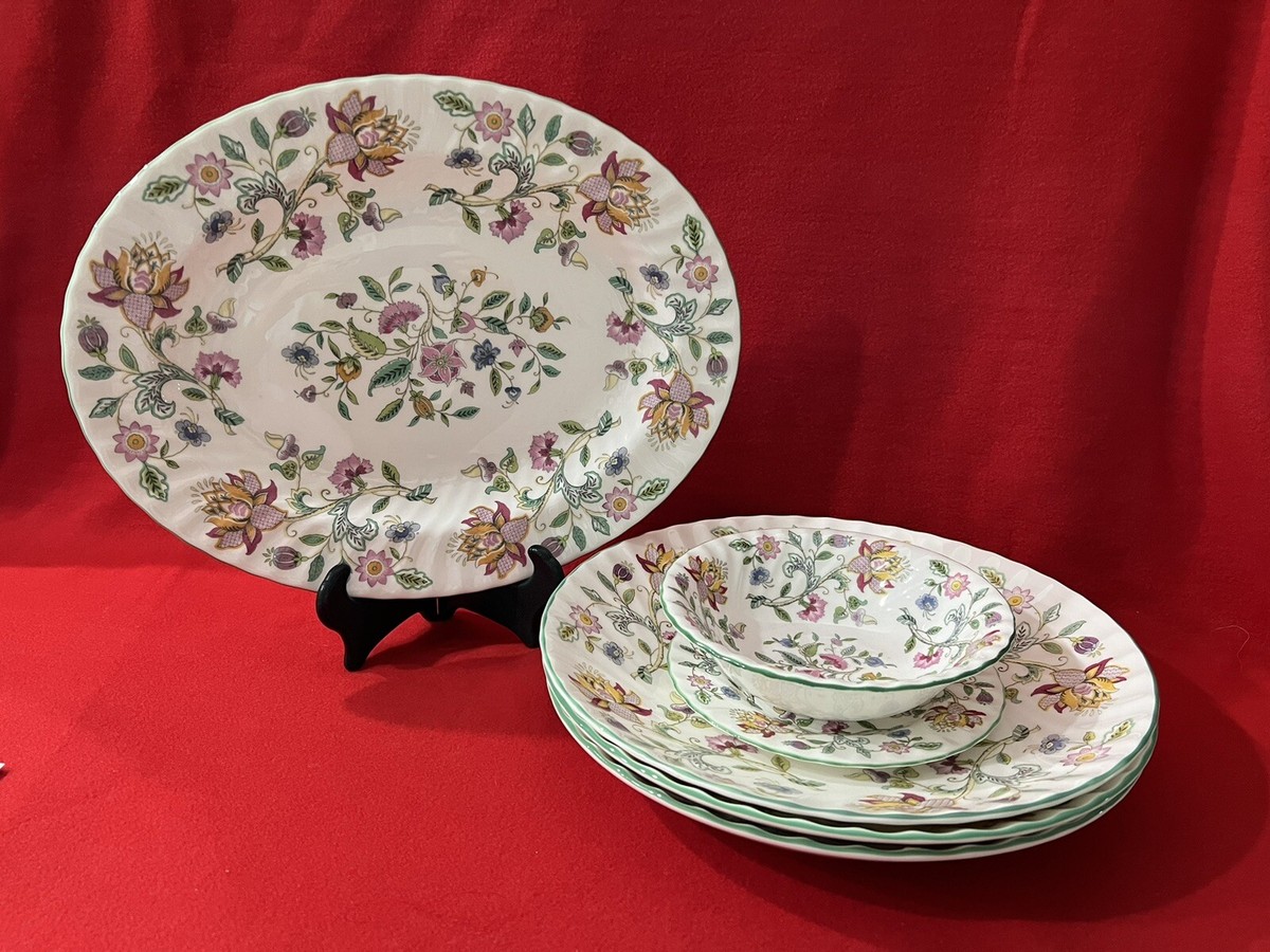 Minton Haddon Hall Bone China Set, 6 Pieces, Made In England
