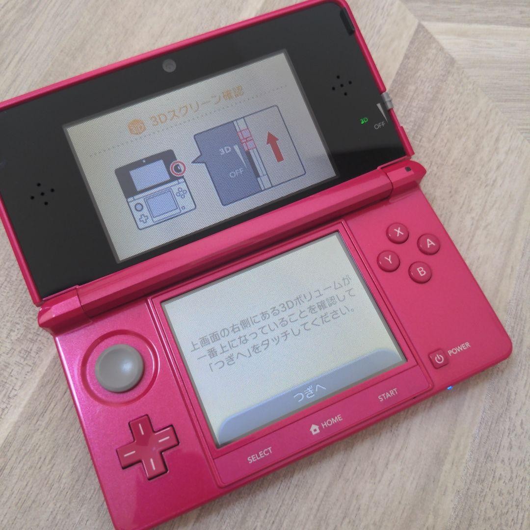 Nintendo 3DS Gloss Pink Console Handheld System Japanese ver Good