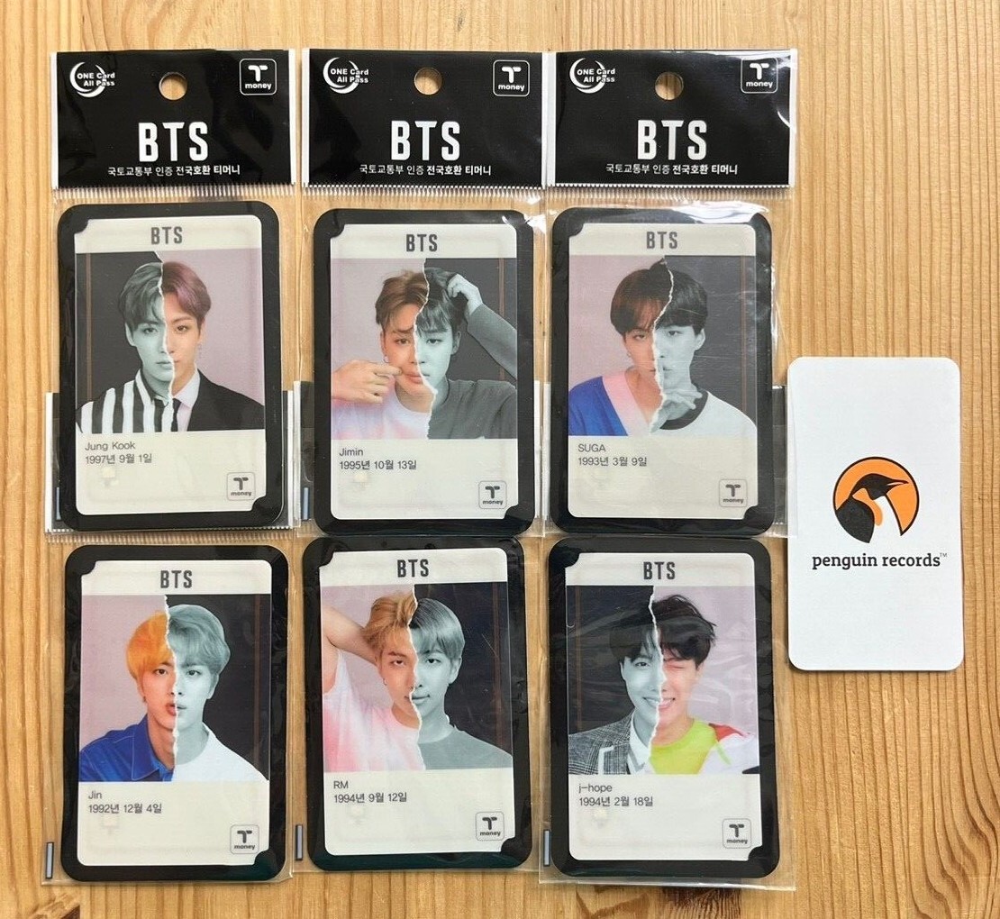 BTS - 2019 CU TRANSPARENCY T-MONEY KOREA TRANSPORTATION CARD V