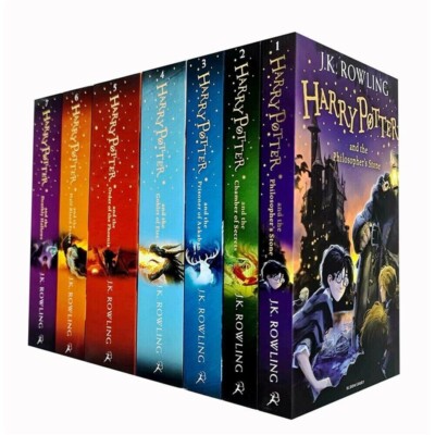 Harry Potter Complete Full 7 Books Childrens Box Set Collection by