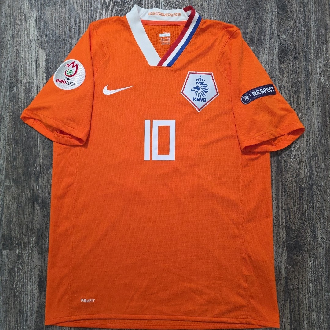 2008 Nike Home Netherlands Soccer Jersey Wesley Sneijder Men M