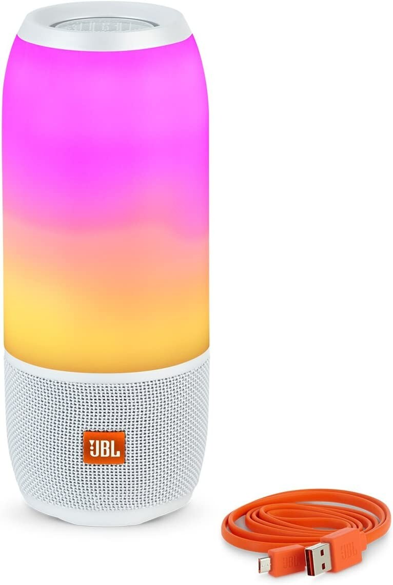 JBL Pulse 3 White Portable Speaker System - JBLPULSE3WHTAM for