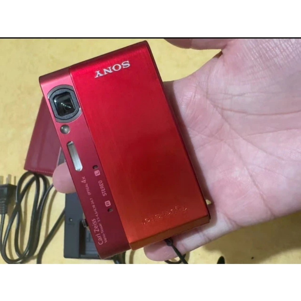 Sony DSC-T900 Cyber Shot 4.0x Optical Zoom Red 12.1MP Digital