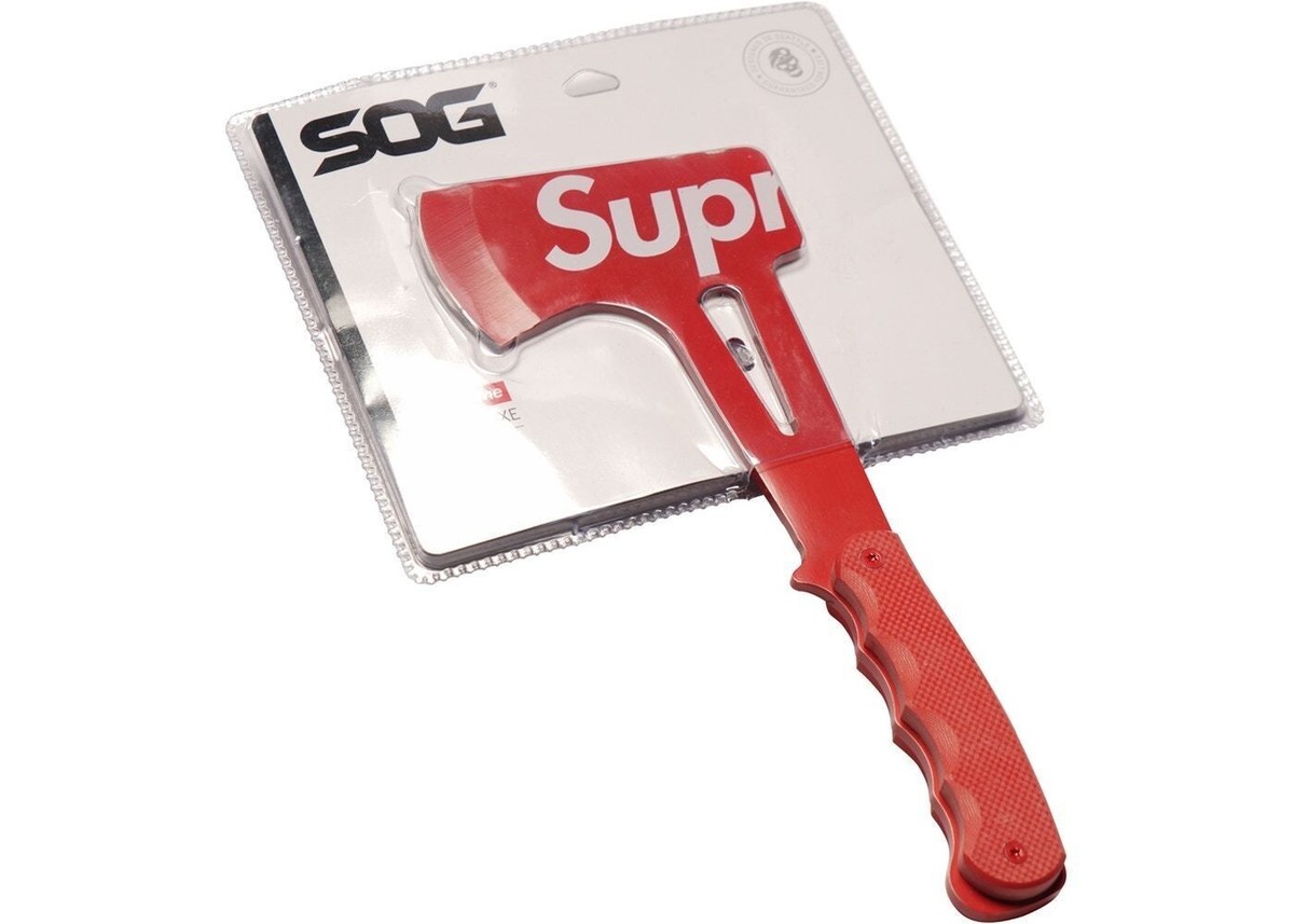 Supreme x SOG Hand Axe Red SS18 (SS18A59) - Brand New | eBay