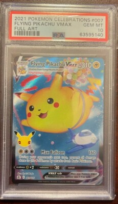 Pokemon Celebrations Flying Pikachu VMAX #007 PSA 10 Gem Mint | eBay