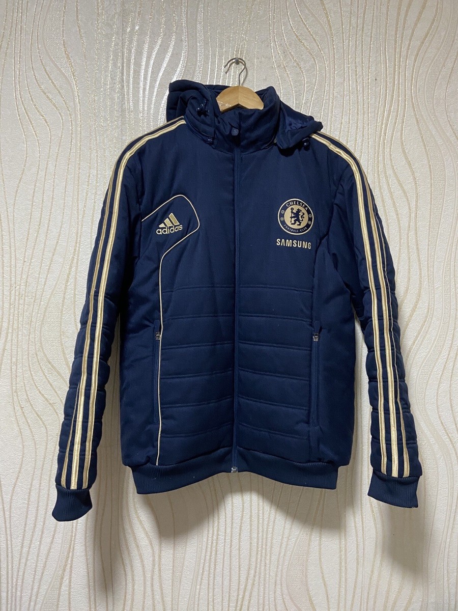 CHELSEA 2012 2013 FOOTBALL SOCCER PUFFER JACKET ADIDAS W37966 sz S