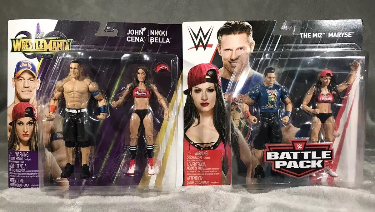 WWE John Cena + Nikki Bella & The Miz + Maryse Wrestlemania Battle